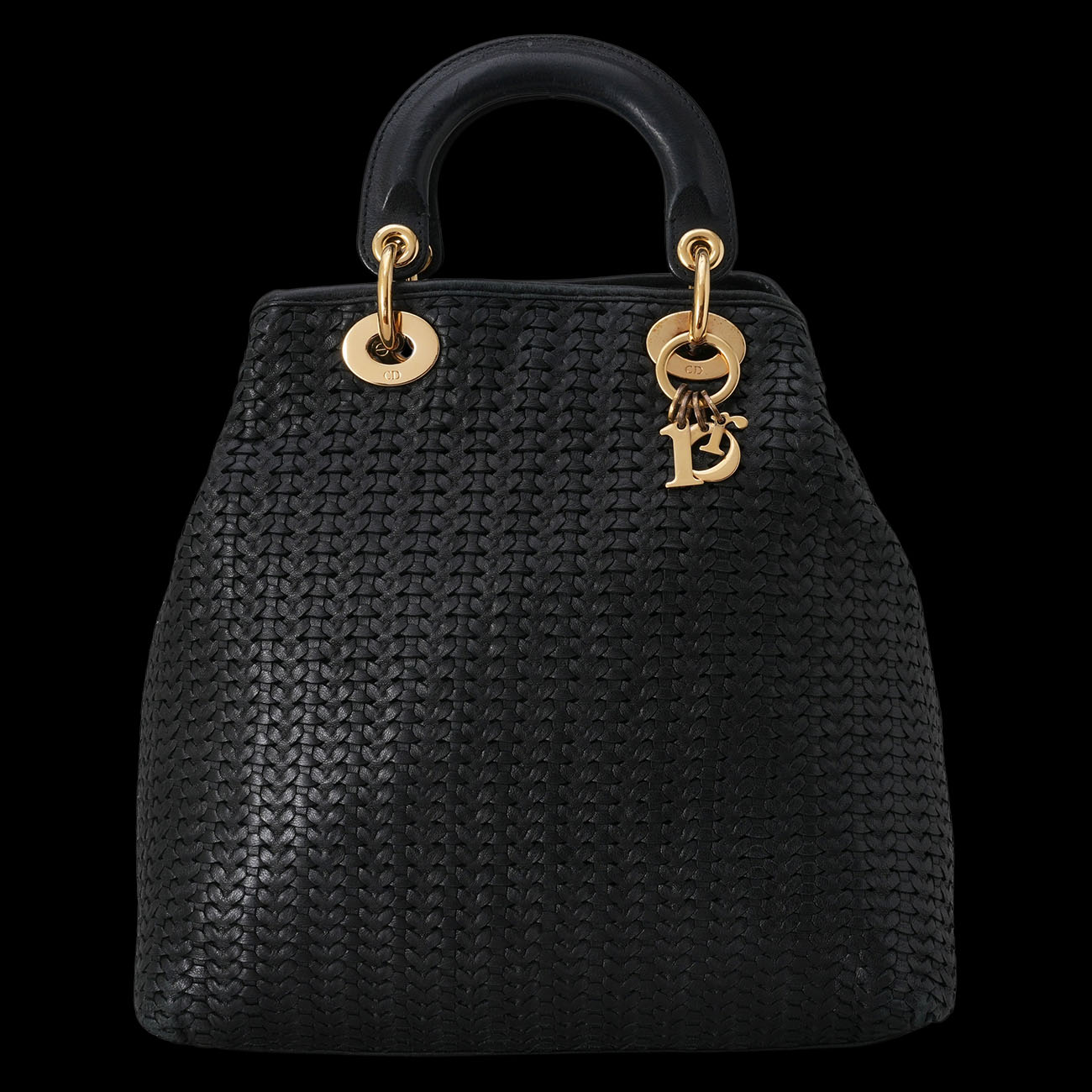 CHRISTIAN DIOR(USED)디올 레이디 디올 위빙 레더 토트백